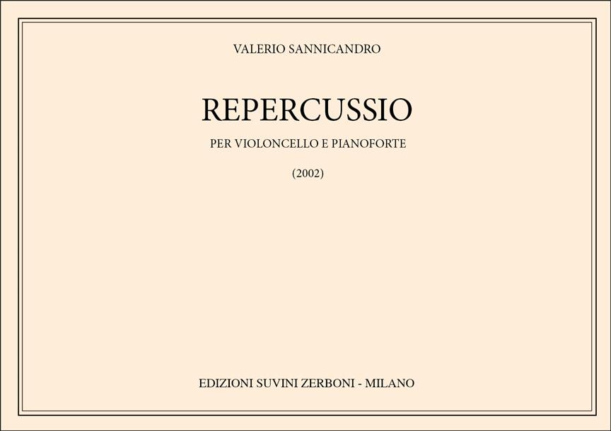 Repercussio - per violoncello e pianoforte - violoncello a klavír